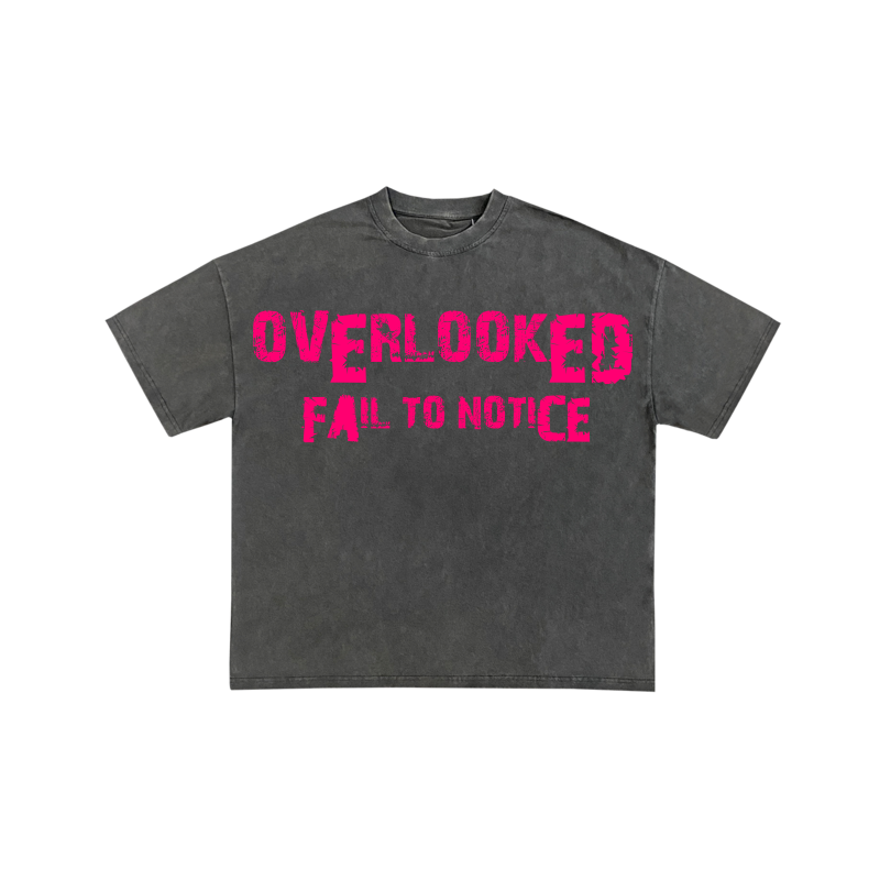 Grey and Pink Overlooked Tee