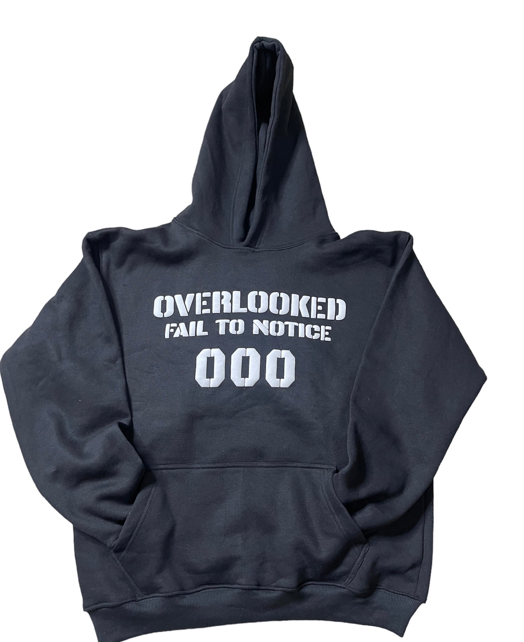 Black Overlooked Hoodie