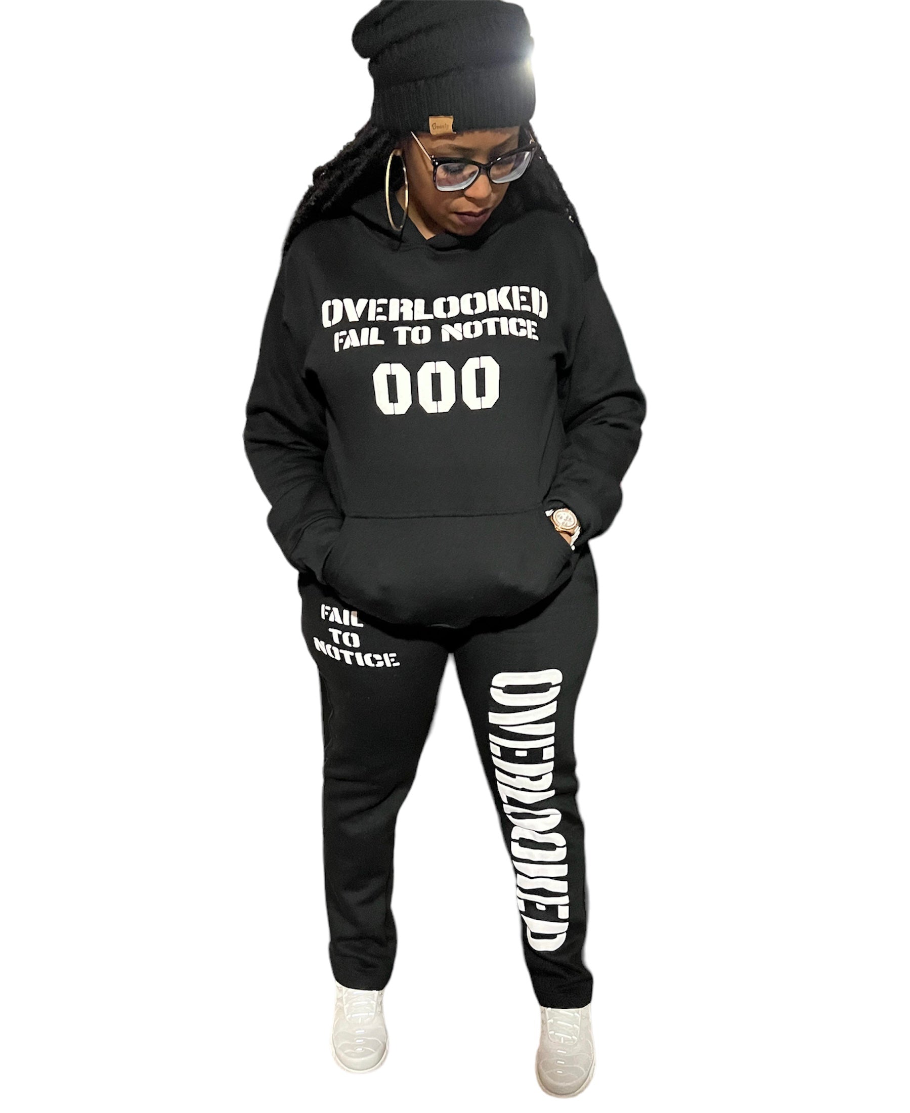 Black Overlooked Hoodie