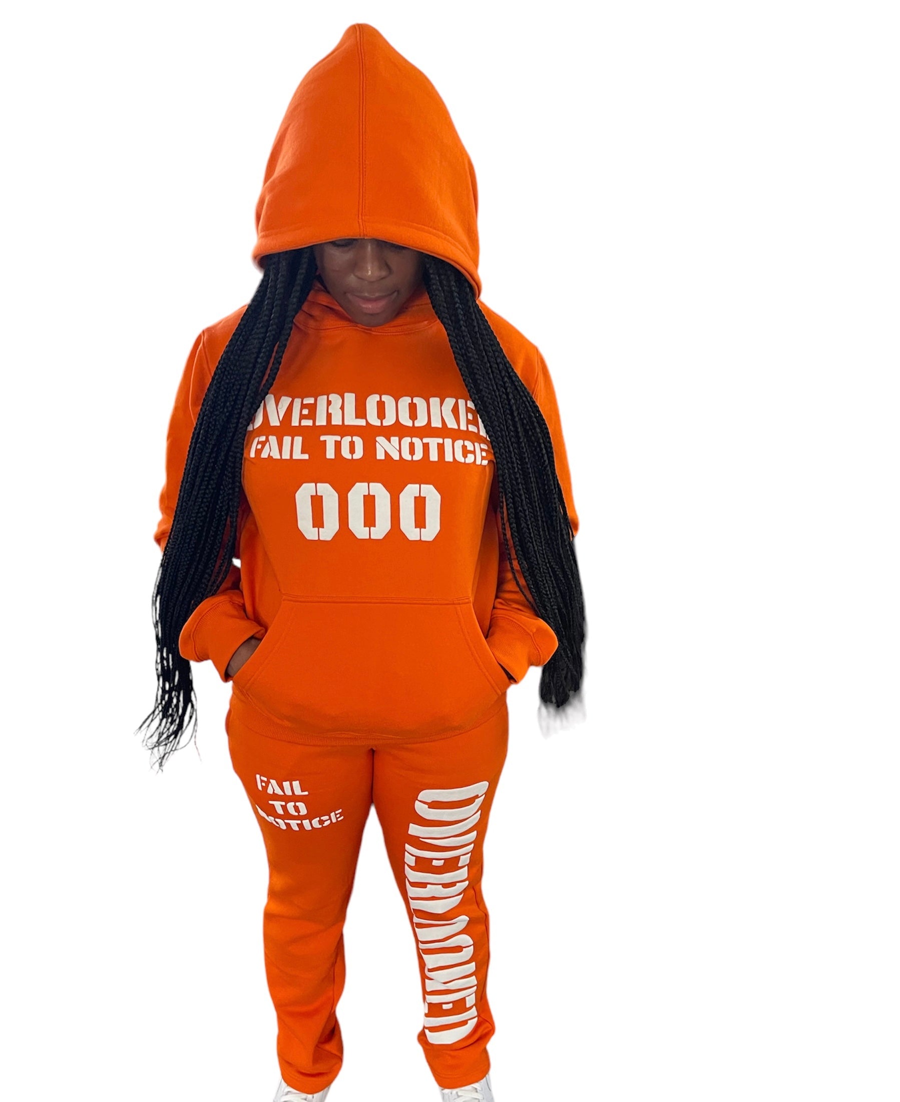 Orange and White Hoodie